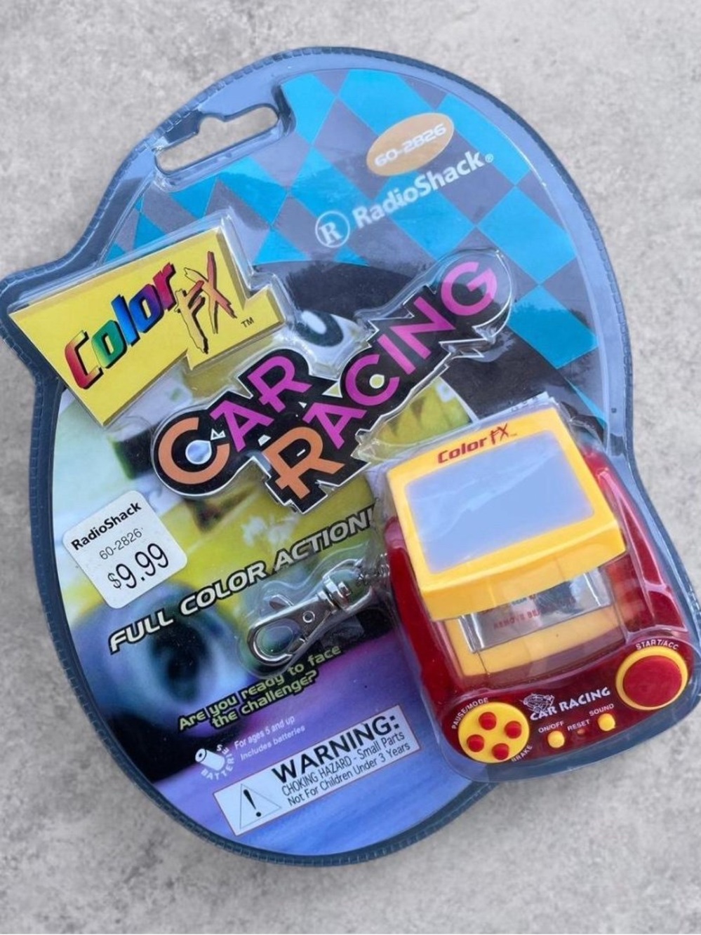 Color FX Car Racing Handheld Game RadioShack 60-2826 New Sealed NOS Retro Gaming